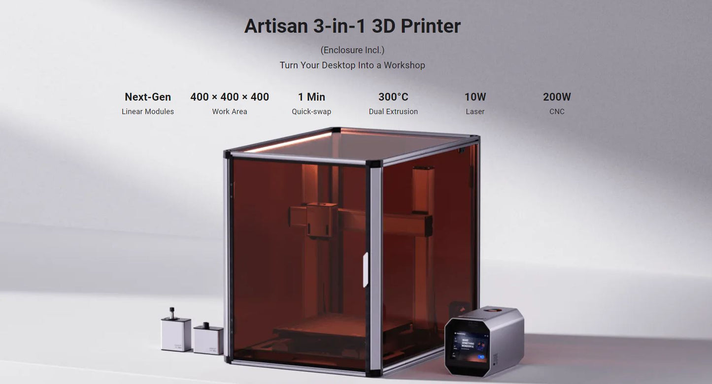 Snapmaker Artisan 3-in-1 3D Printer - 10W