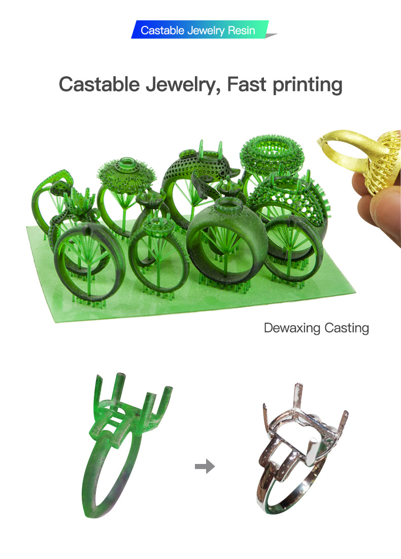 Creality LCD Jewelry Cast Resin - Green - 500g