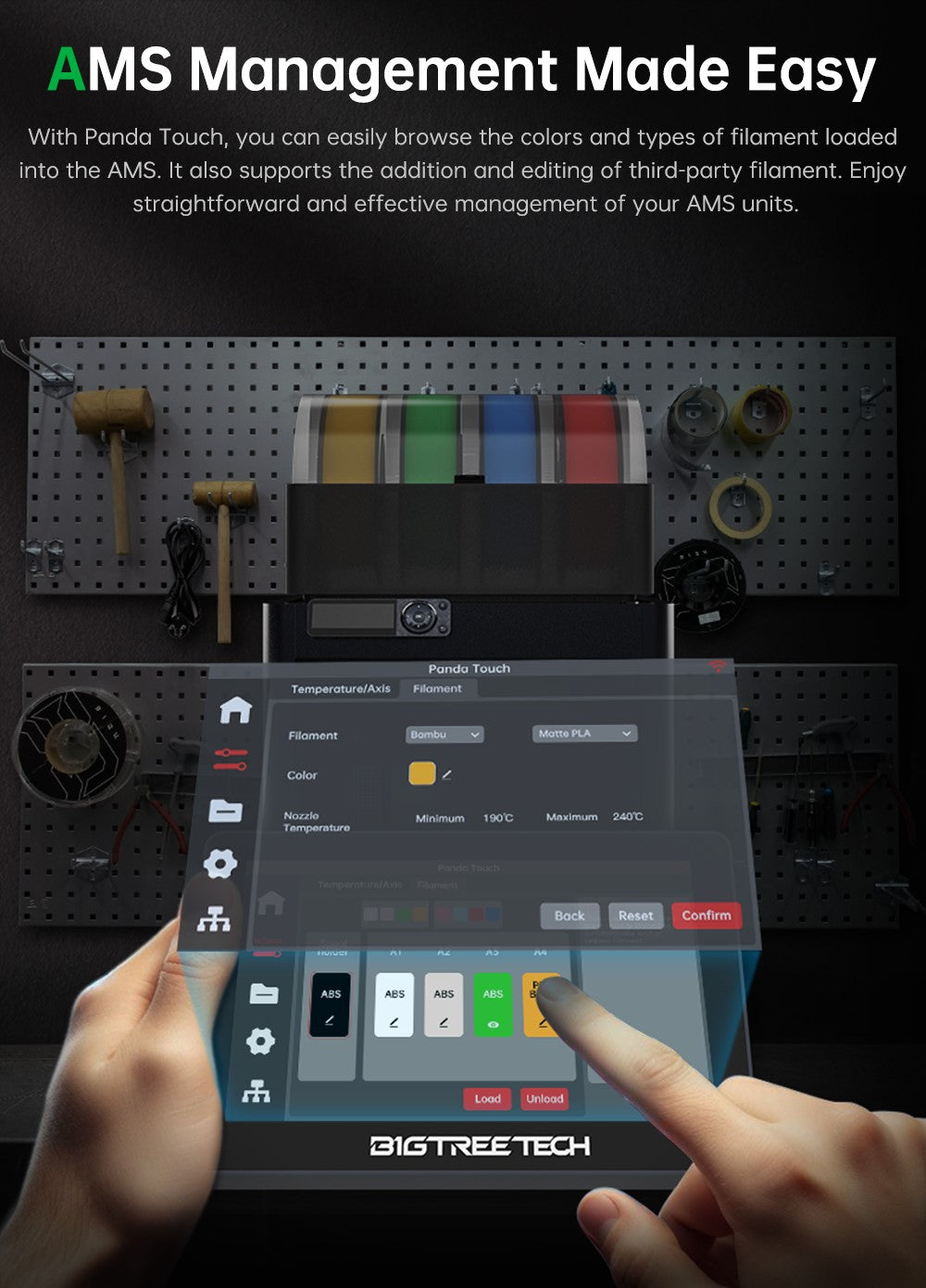 BIGTREETECH Panda Touch 5'' Display For Bambu Lab Printers V1.1