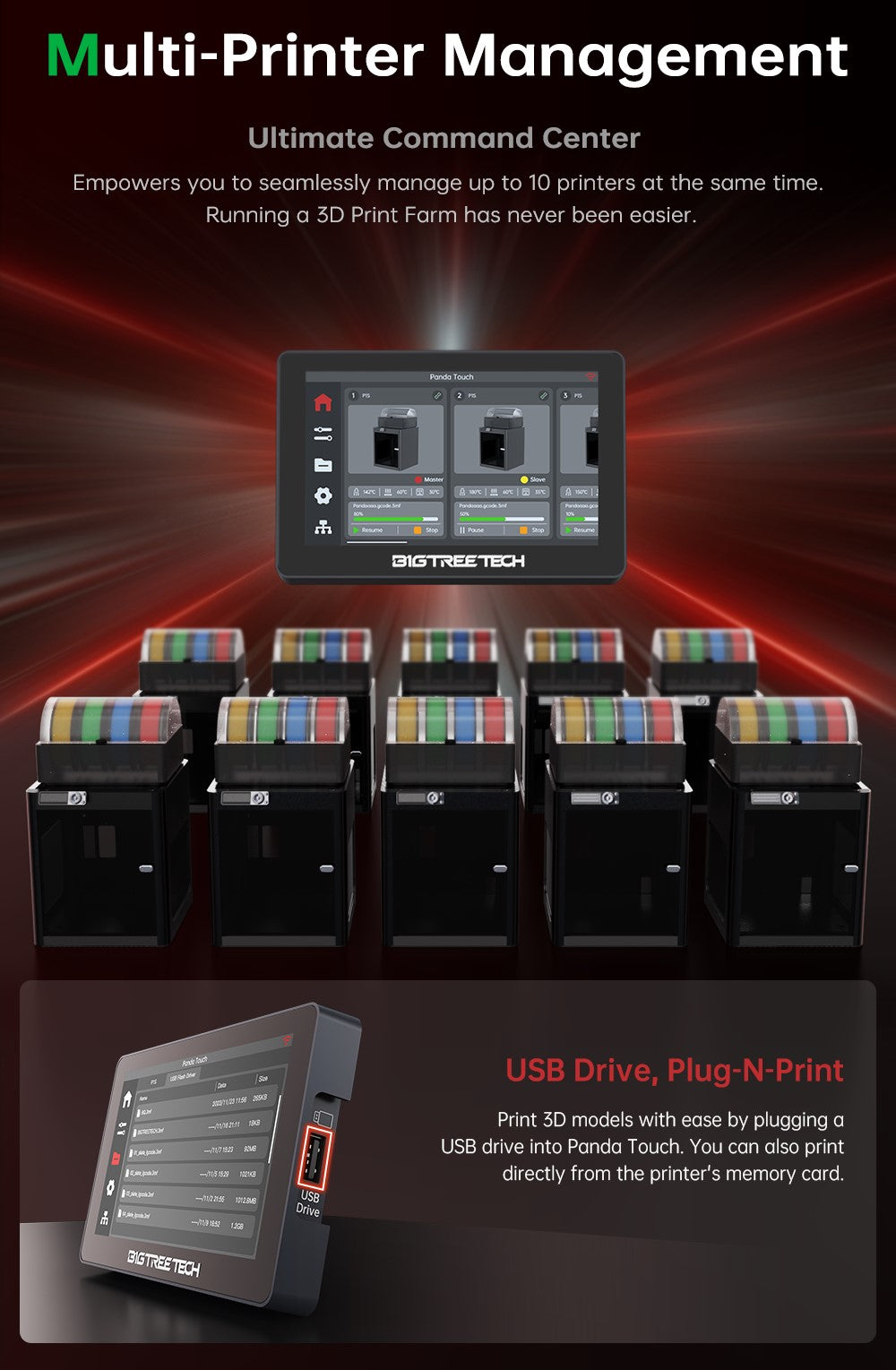 BIGTREETECH Panda Touch 5'' Display For Bambu Lab Printers V1.1