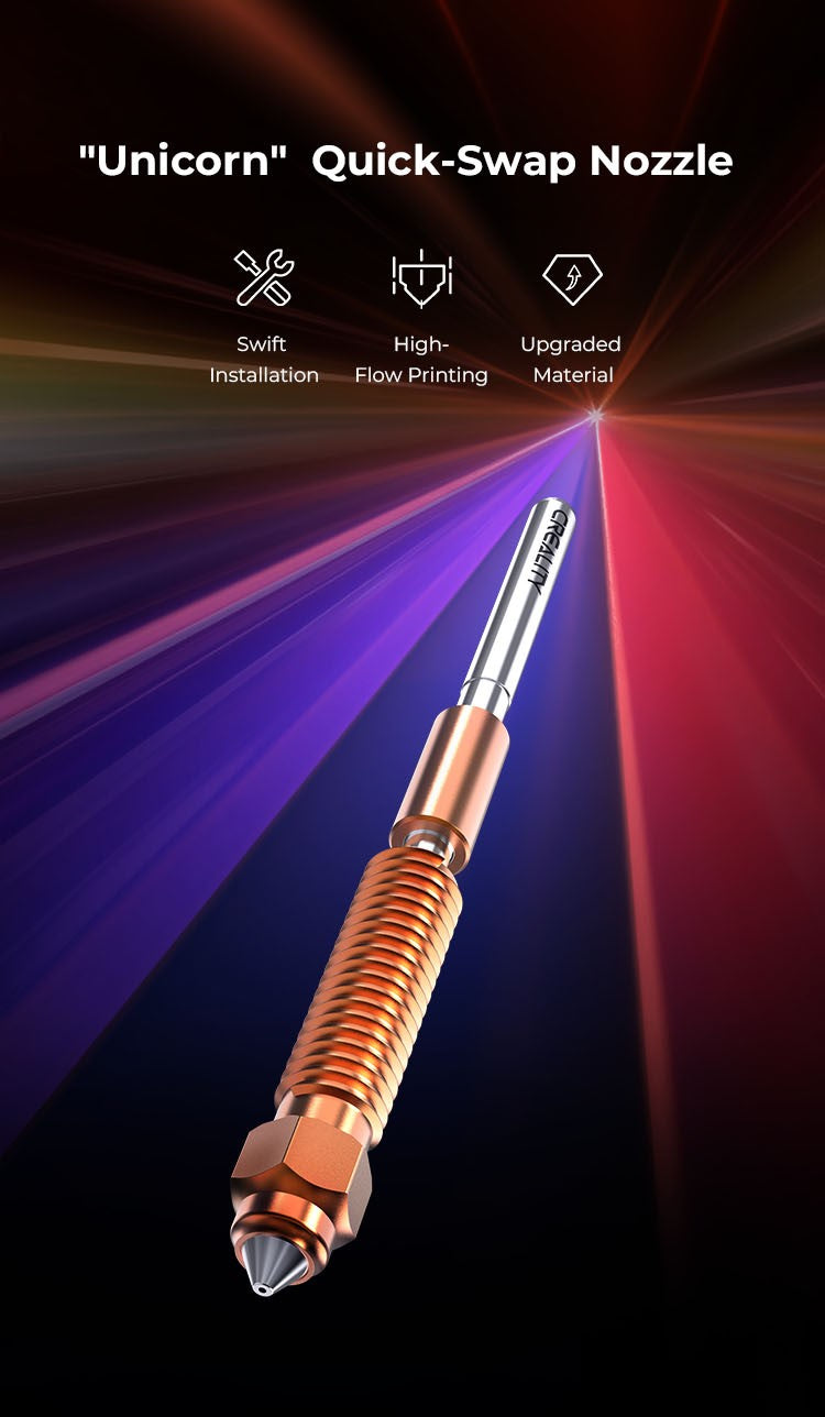 Creality 3D Unicorn Quick-Swap Nozzle - 0.4mm