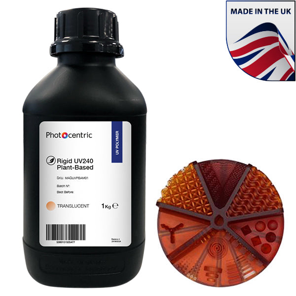 Photocentric Rigid UV240 Plant Based 3D Resin