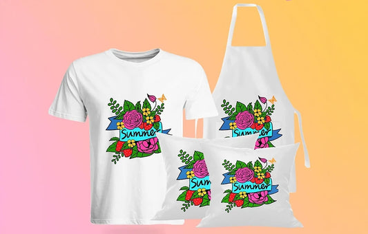 HTVRONT Thermal Transfer Paper for Light-Colored Fabrics, A4, 8 sheets
