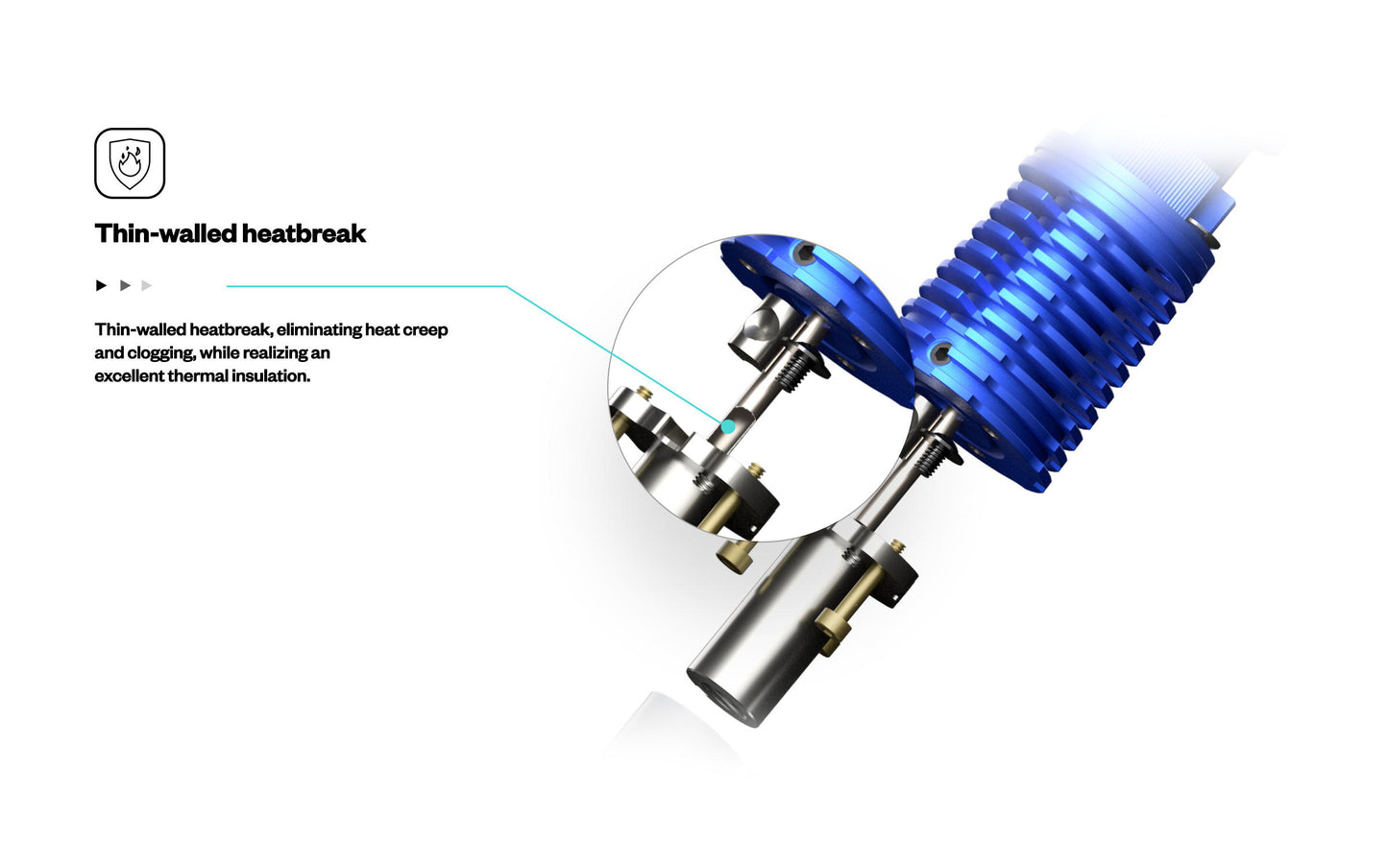 Phaetus Rapido Hot-End High Flow - Blue