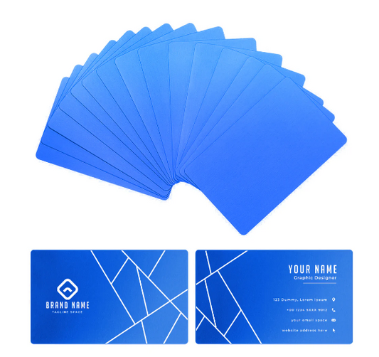 AlgoLaser Aluminum Business Cards (100 pcs)