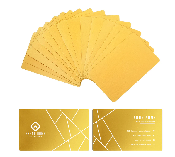 AlgoLaser Aluminum Business Cards (100 pcs)