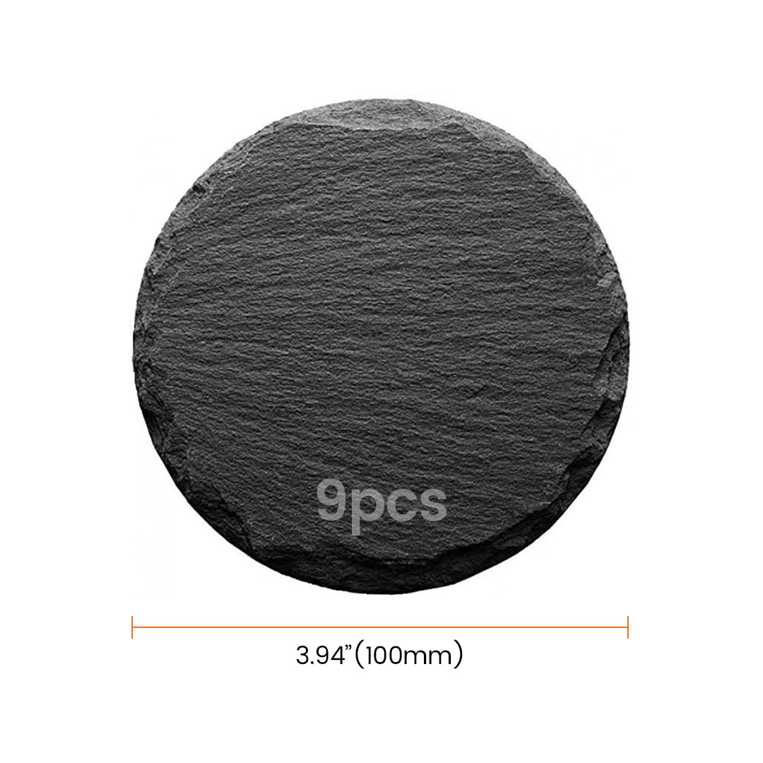 AlgoLaser Round Slate Coaster (9 pcs)