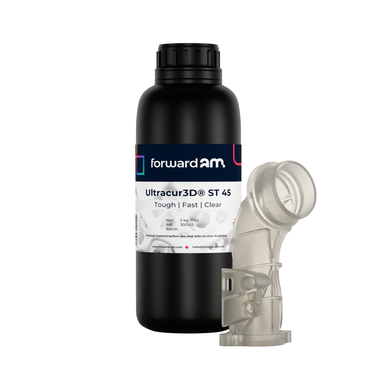 Forward AM Ultracur3D Tough UV Resin ST 4500 - 5 kg - Clear