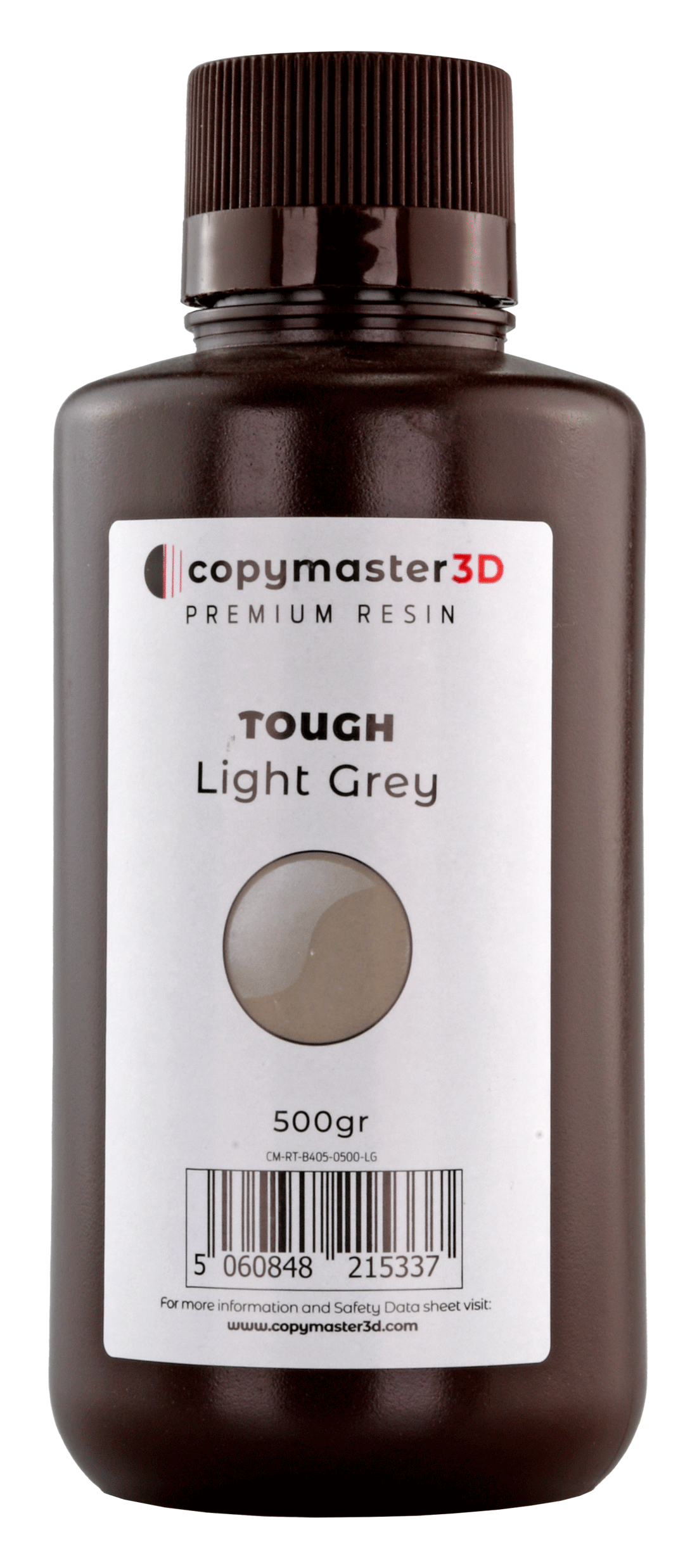 Copymaster3D Tough UV ABS Like Resin - 500 ml - Light Grey