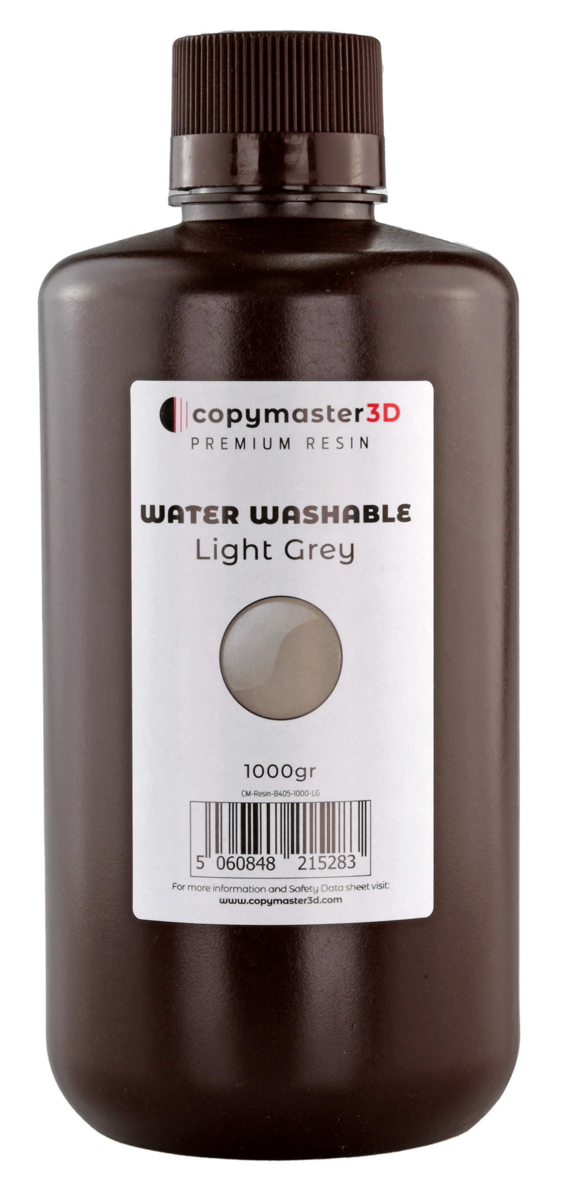 Copymaster3D Water Washable UV Resin - 1000 ml - Light Grey