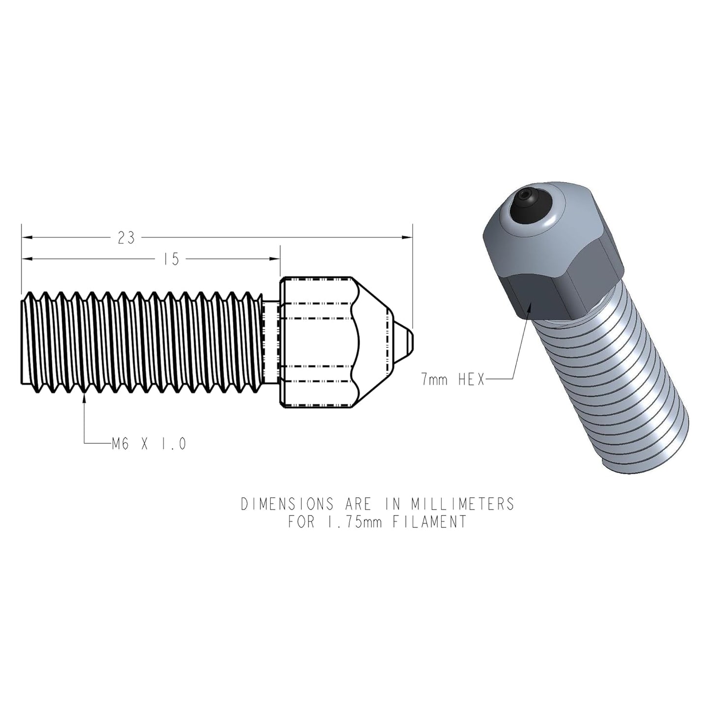 DiamondBack K1 Compatible Nozzle