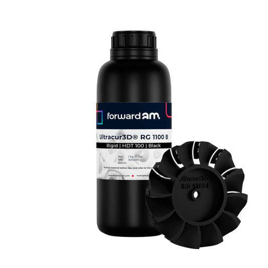Forward AM Ultracur3D Rigid UV Resin RG 1100 - 1 kg - Black