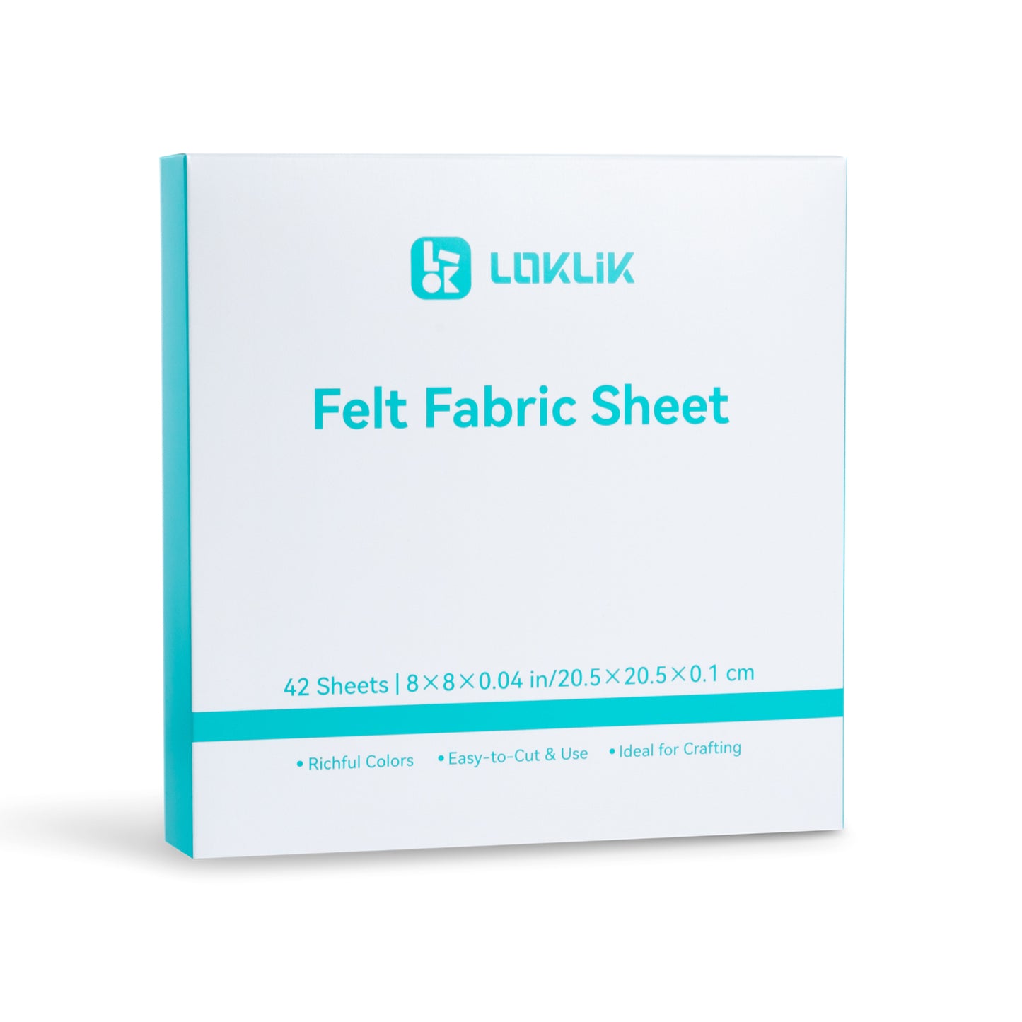 LOKLiK Felt Sheet Bundle 1.0 mm - Mix Color - 42 pack