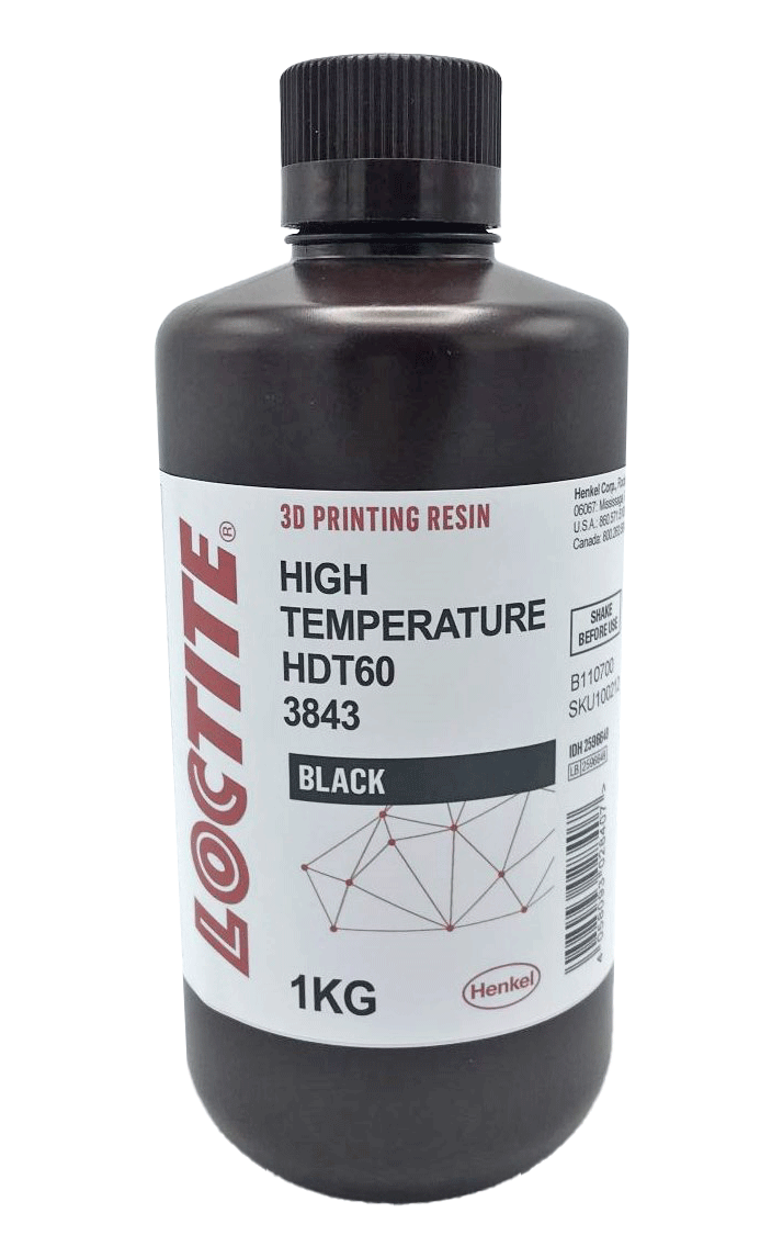 Loctite 3D 3843 HDT60 Matte Black Resin - 1 kg