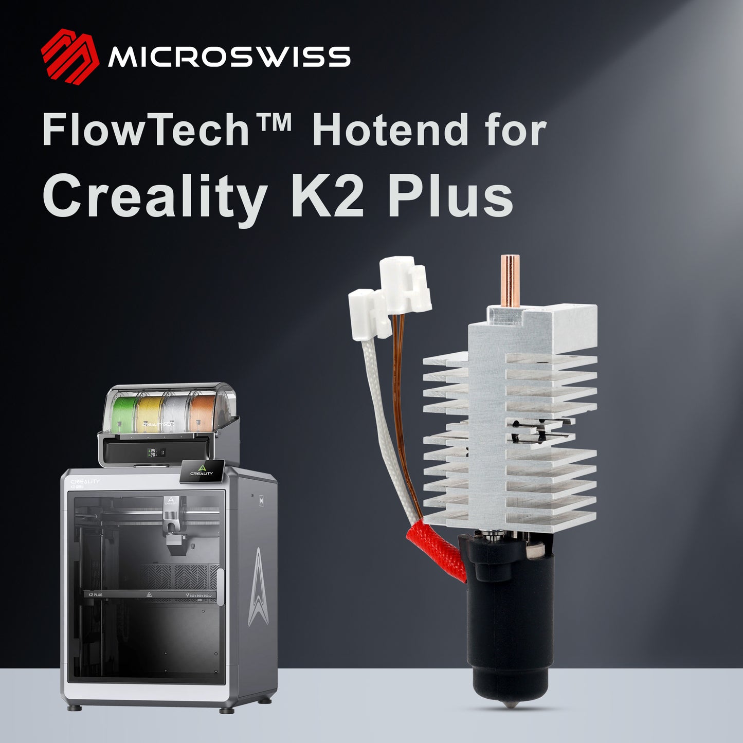 Microswiss FlowTech™ Hotend for Creality K2/K2 Plus