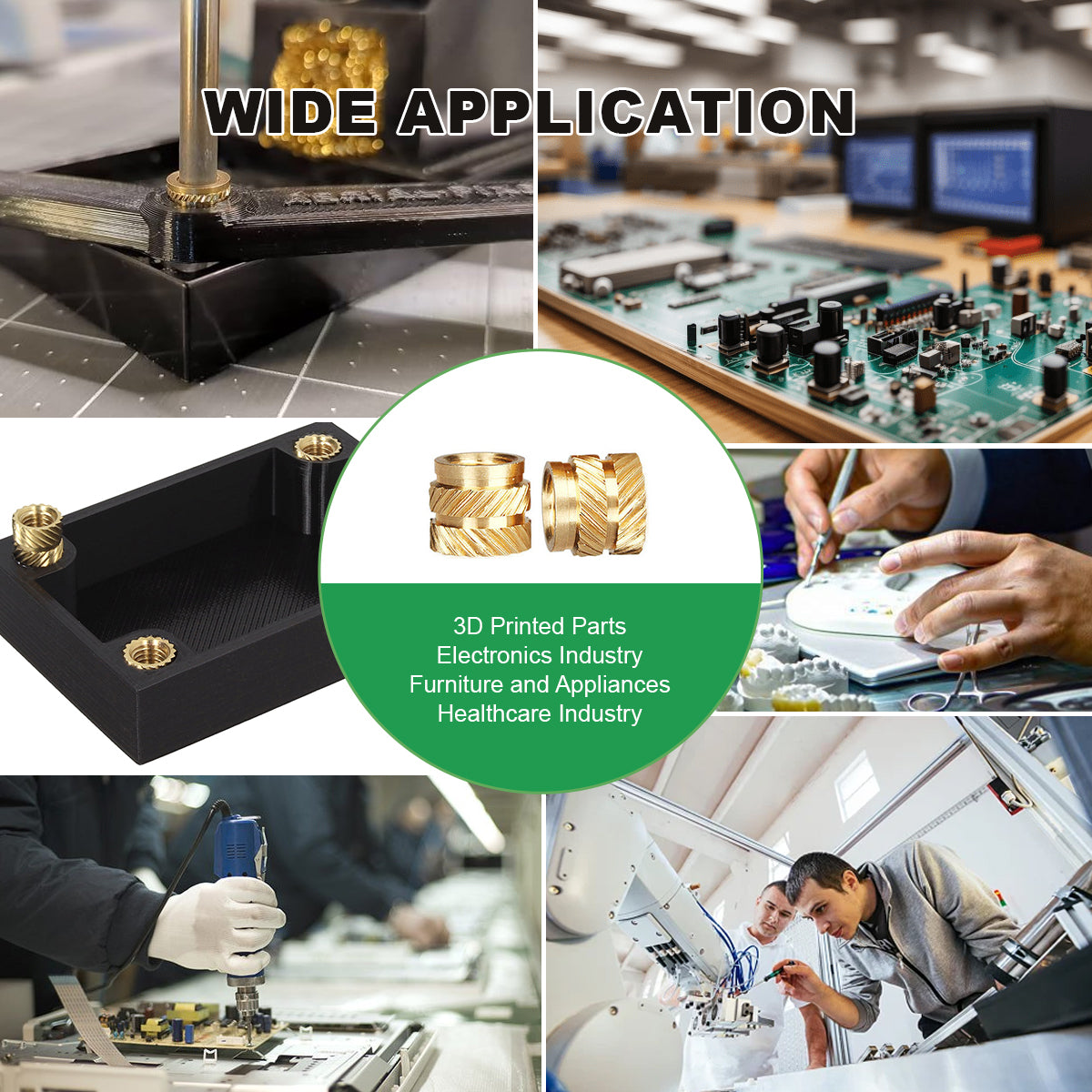 Mintion Assorted Threaded Insert Set - 500 pcs