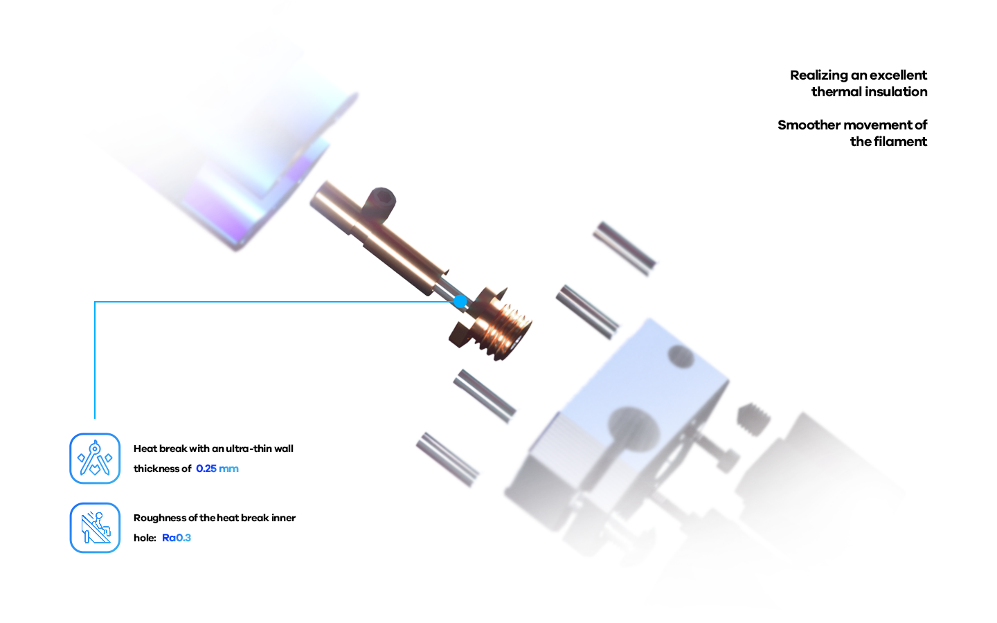 Phaetus Dragon Water Hotend - WST Blue