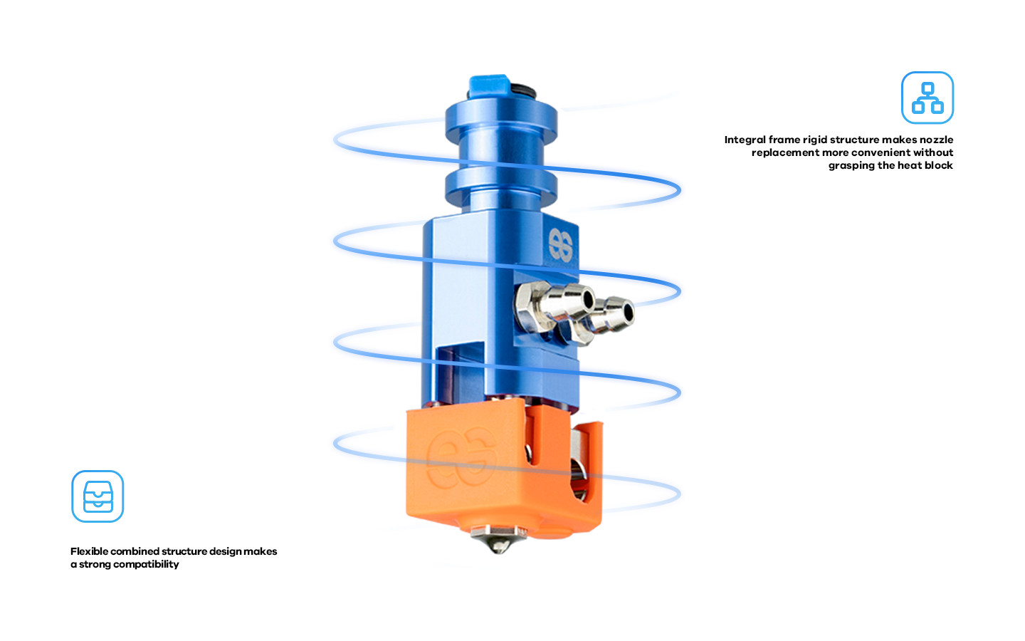Phaetus Dragon Water Hotend - WST Blue