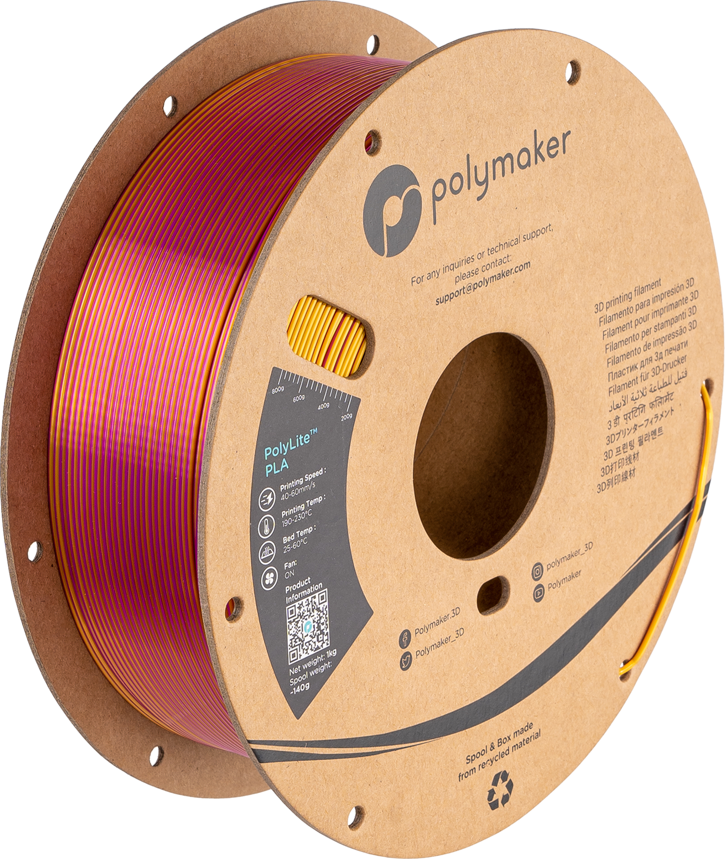 Polymaker PolyLite Silk PLA Dual Color