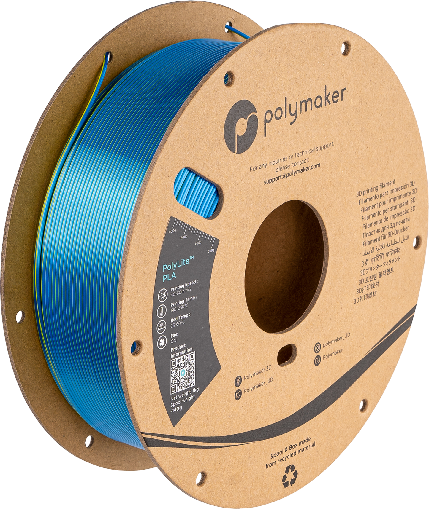 Polymaker PolyLite Silk PLA Dual Color