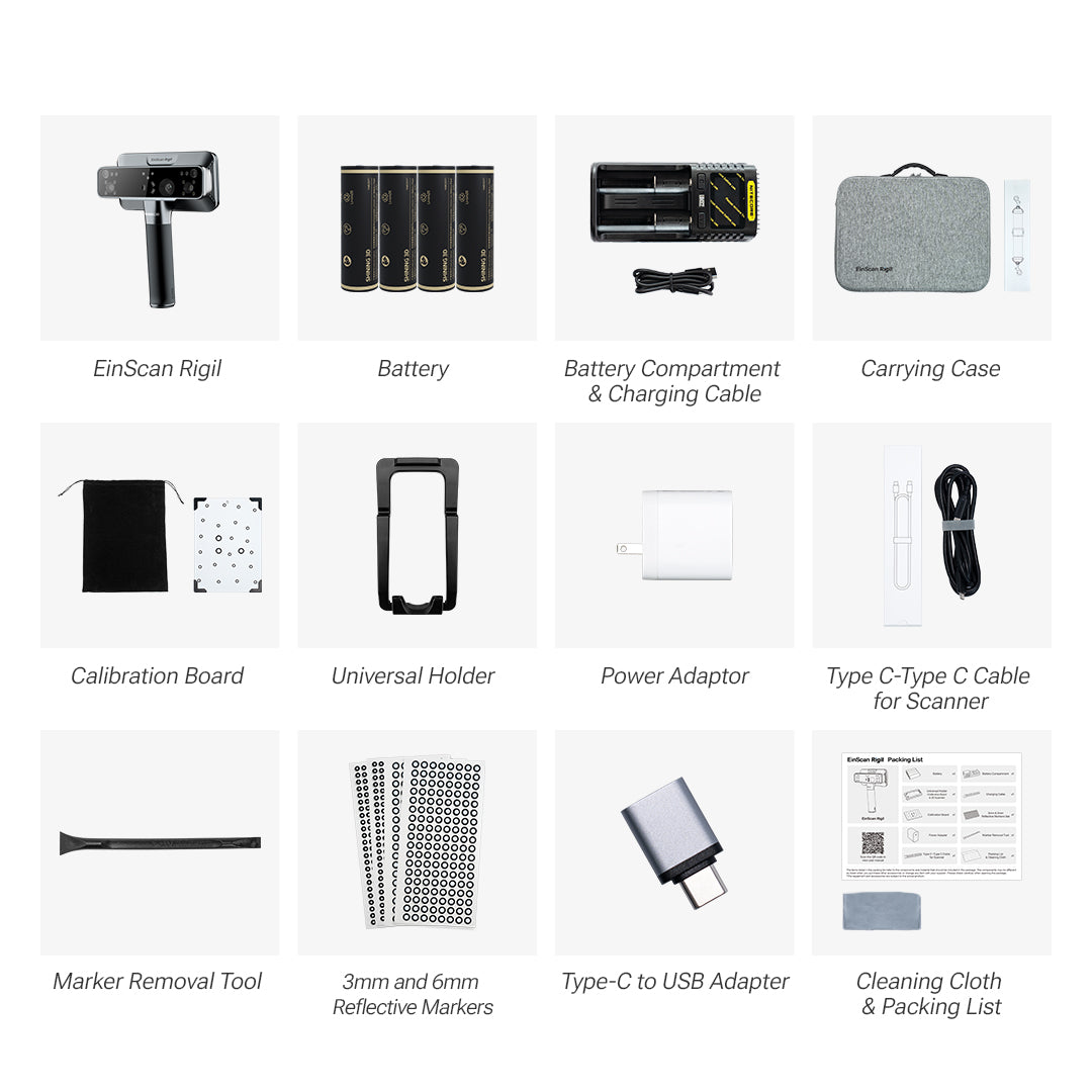 Shining 3D EinScan Rigil + Accesories Pro Kit