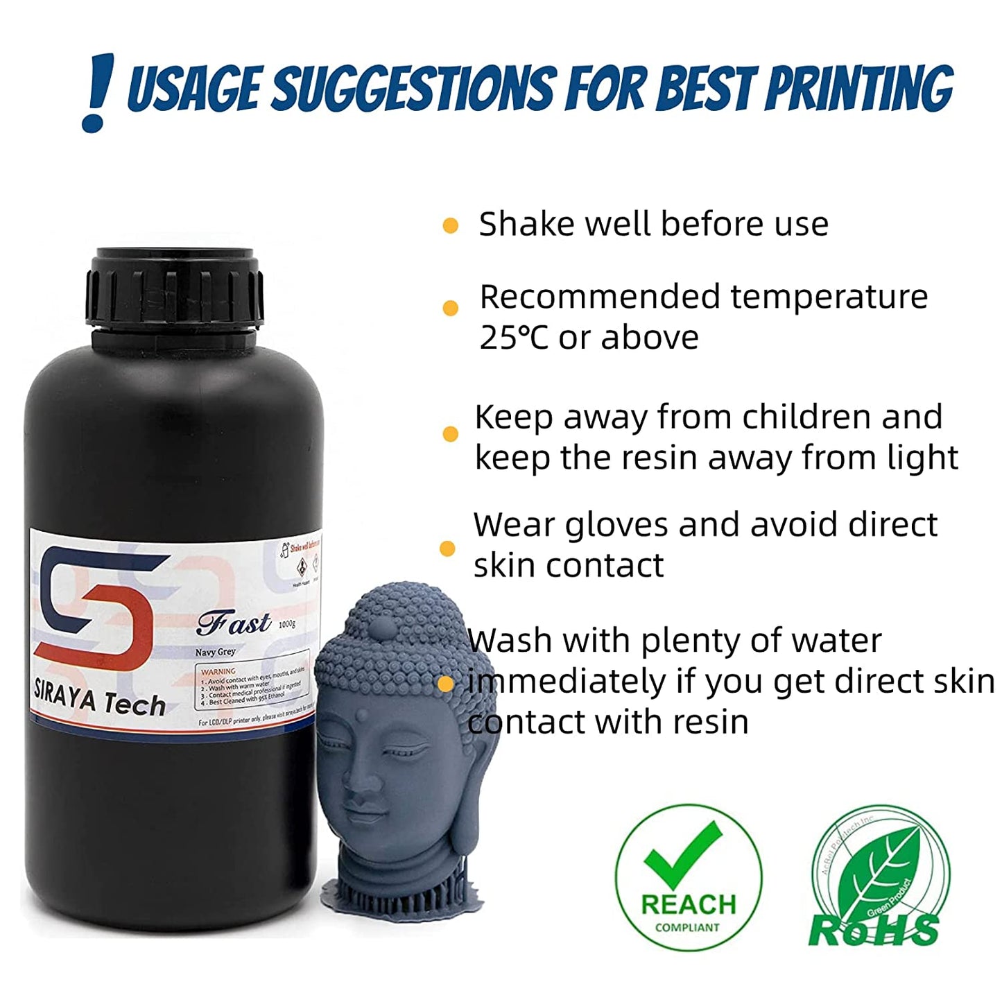 Siraya Tech Fast ABS-Like - 1 kg - Navy Grey