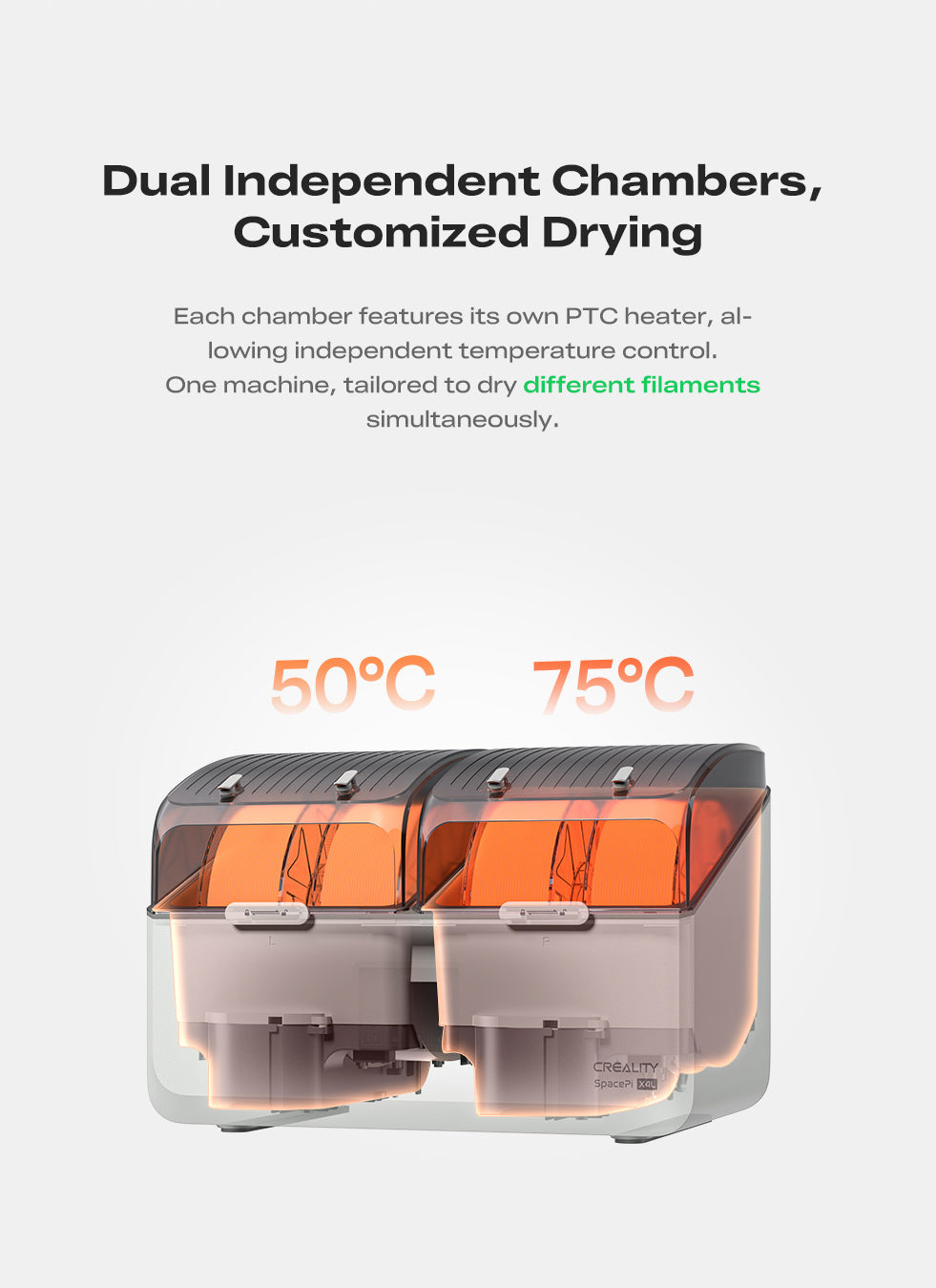 Creality SpacePi X4L Filament Dryer