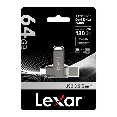 Lexar JumpDrive Dual Drive D400 USB 3.1 64GB