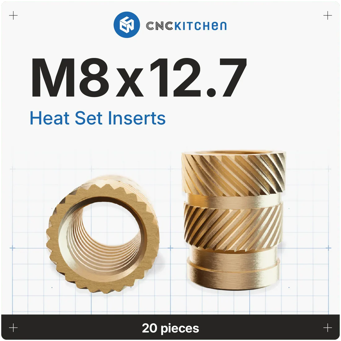 Gänginsats M8x12.7 - 20 st