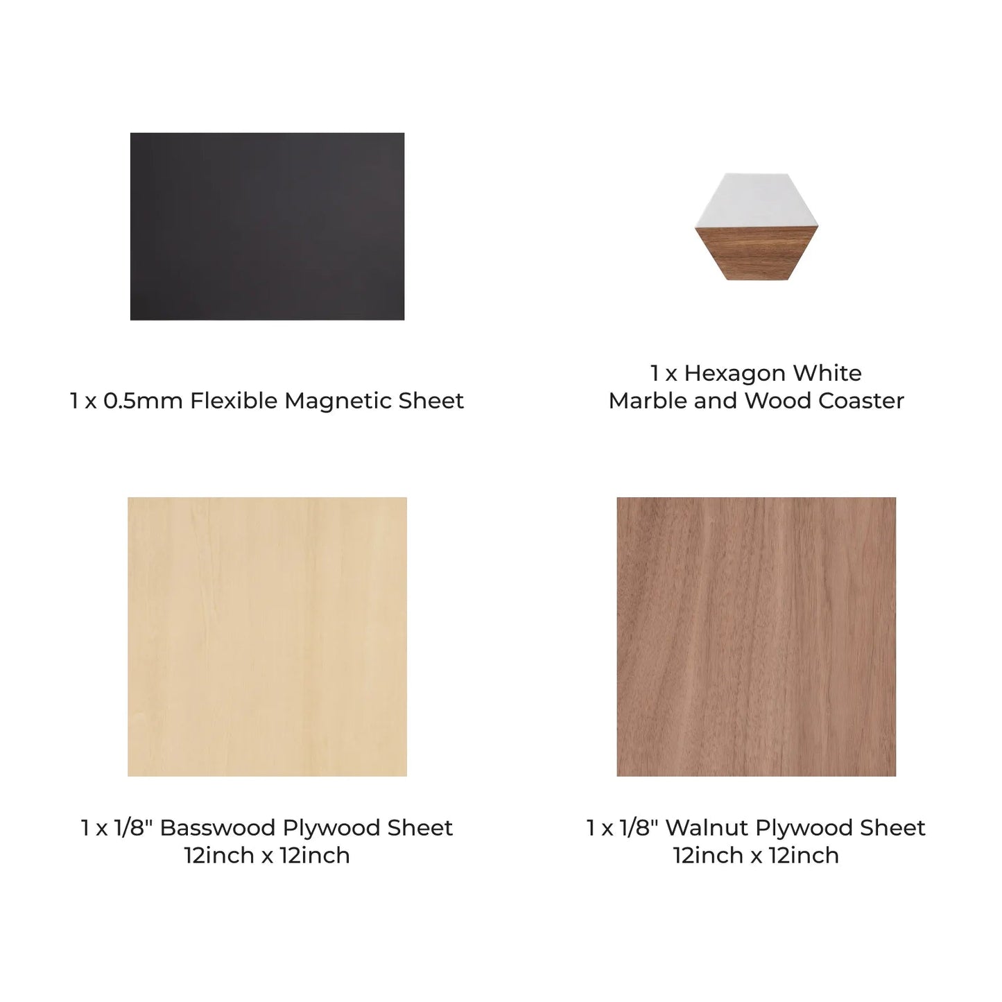 xTool Laser Material Starter Kit - 4 pcs