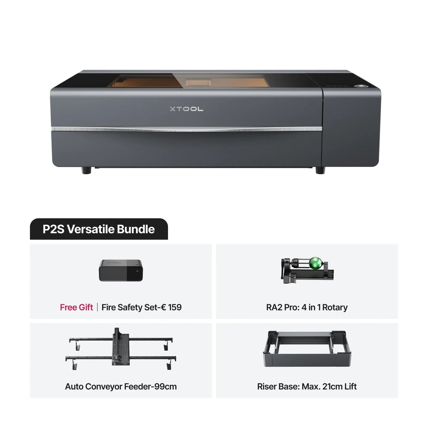 xTool P2S 55W - CO2 Desktop Laser Cutter