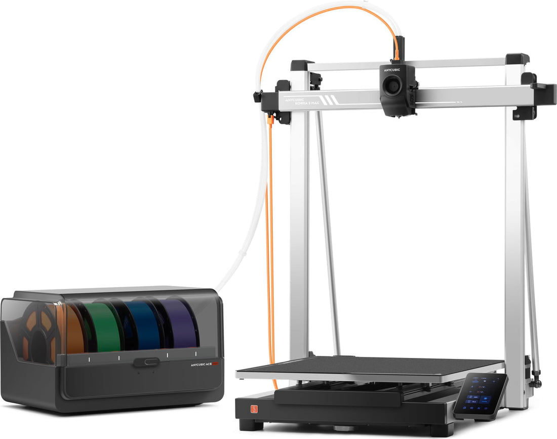 Anycubic Kobra 3 Max Combo – Stor Flerfärgs 3D-skrivare för Maximal Kreativitet och Produktion