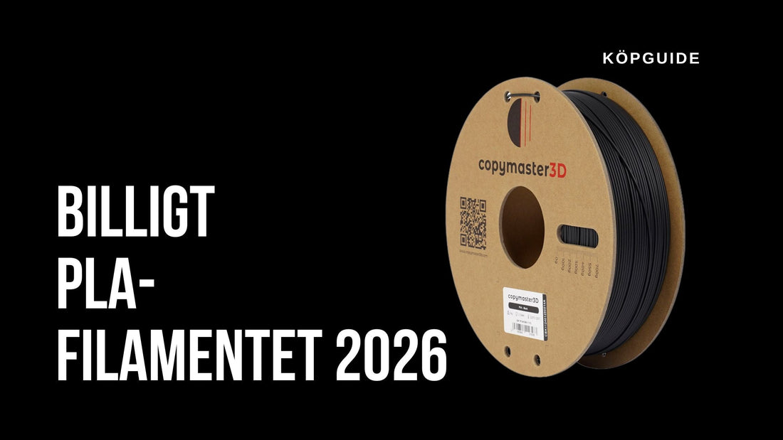 Billigt PLA Filament 2026 – Bästa Alternativen i Sverige från 139 kr/kg
