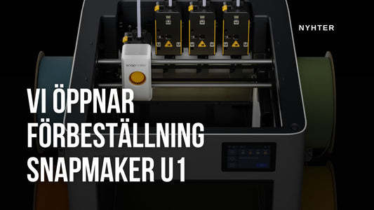 Snapmaker U1 – framtidens 3D-skrivare kan nu förbokas hos 3DShoppen