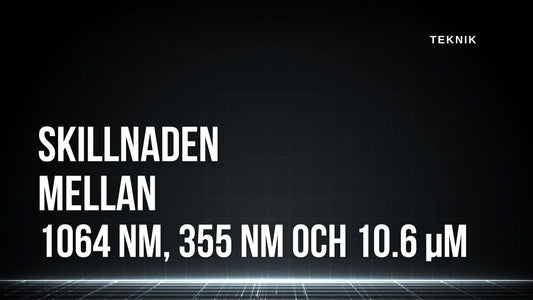 Skillnad mellan 1064 nm, 355 nm och 10.6 µm – vilken laser våglängd är rätt?