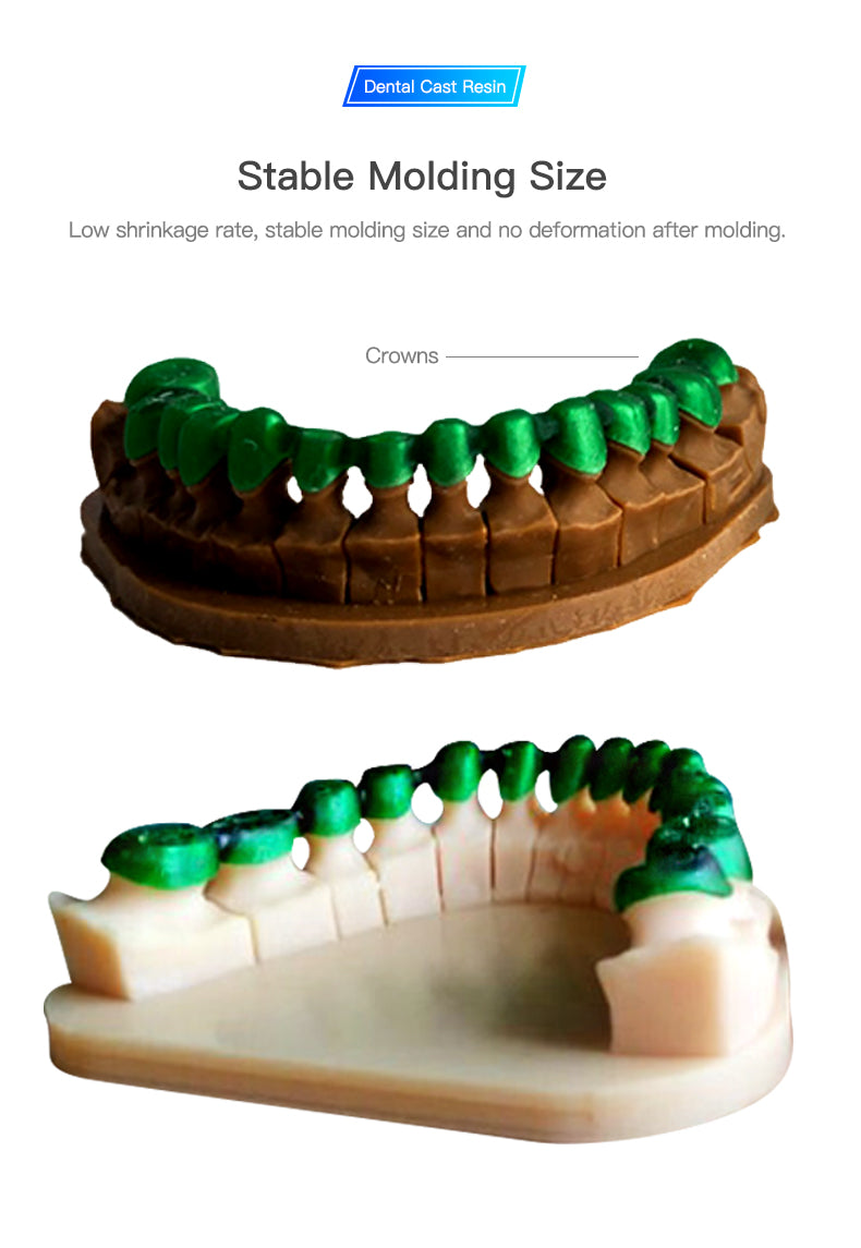 Creality LCD Dental Cast Resin - Transparent Green - 1kg