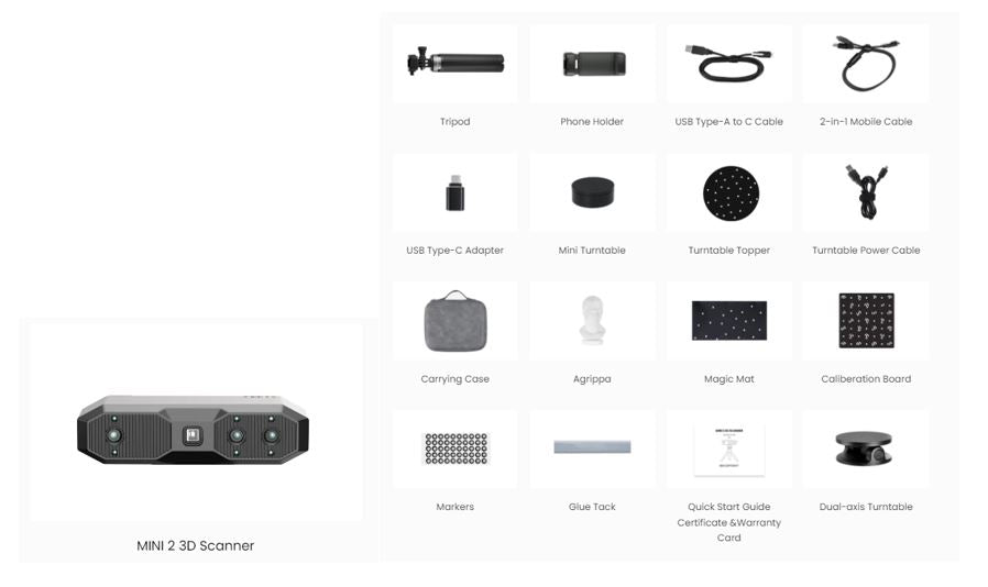 Revopoint MINI 2 3D Scanner - Advanced Package