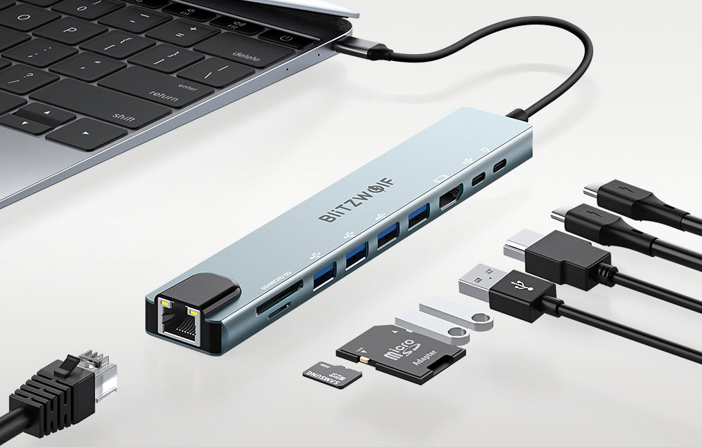 BlitzWolf BW-TH5 10-i-1 USB-C Dockningsstation