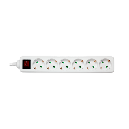 Deltaco 6 Socket Power Strip