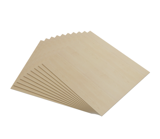 AlgoLaser 100 x 100 x 3 mm Basswood Plywood