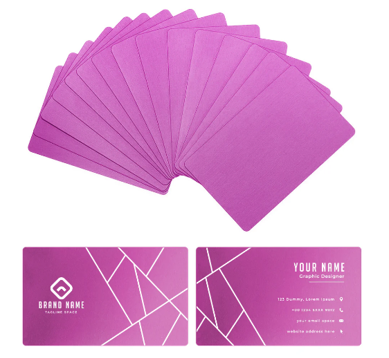 AlgoLaser Aluminum Business Cards (100 pcs)