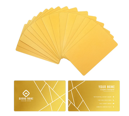 AlgoLaser Aluminum Business Cards (100 pcs)