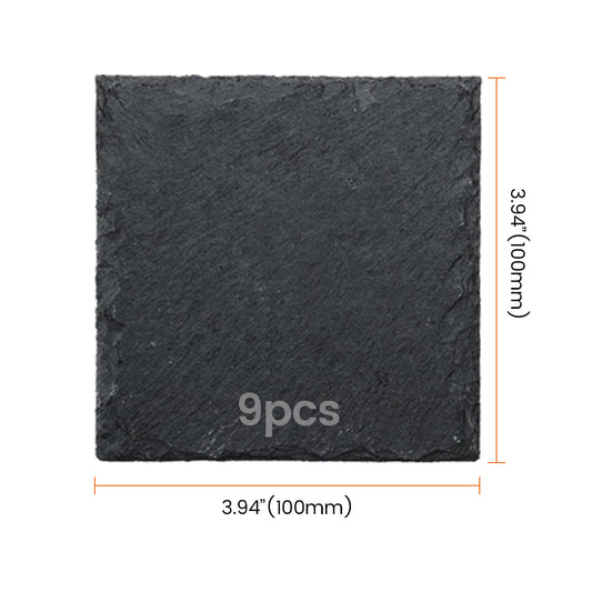 AlgoLaser Square Slate Coaster (9 pcs)