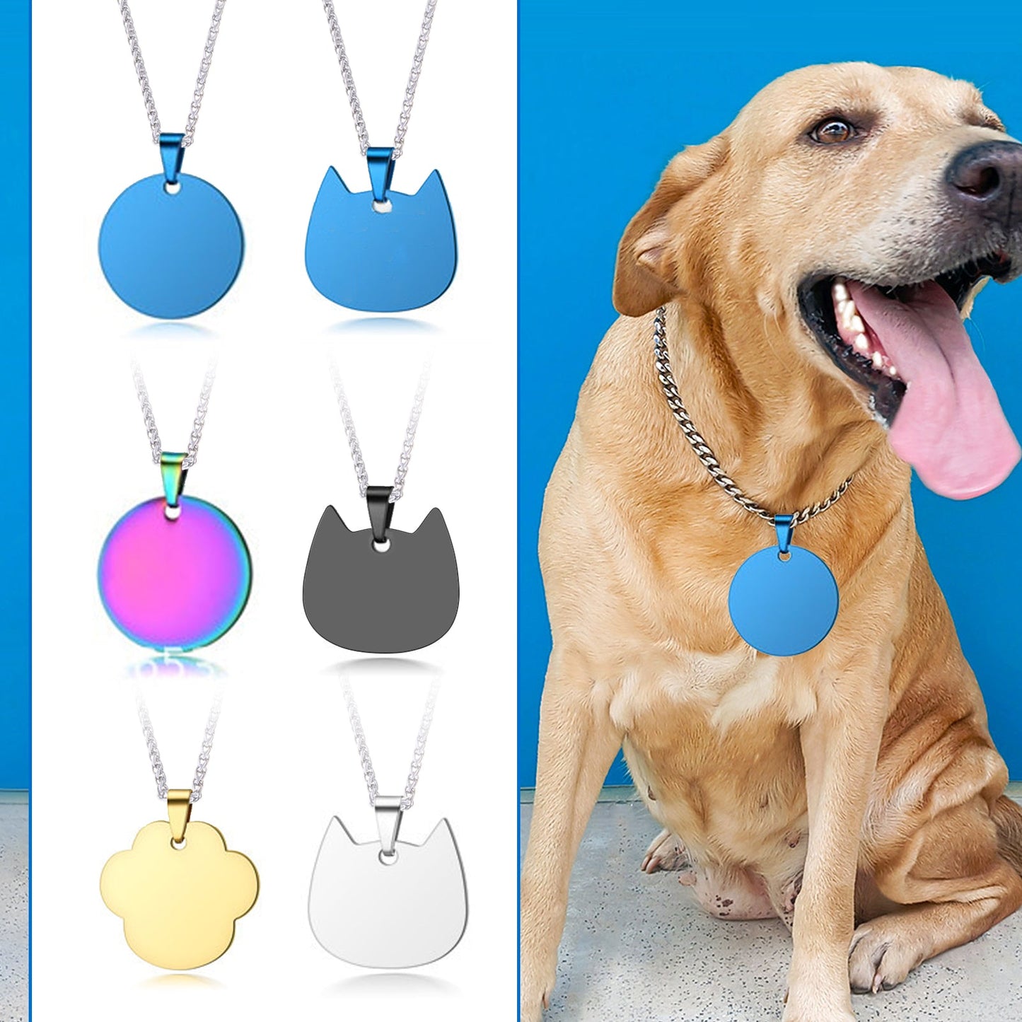 Creality Falcon Series Pets Tag Metal Pendant - 20pcs