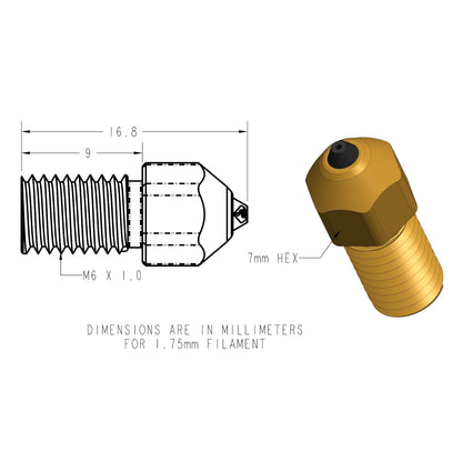 DiamondBack Creality Spider Compatible Nozzle