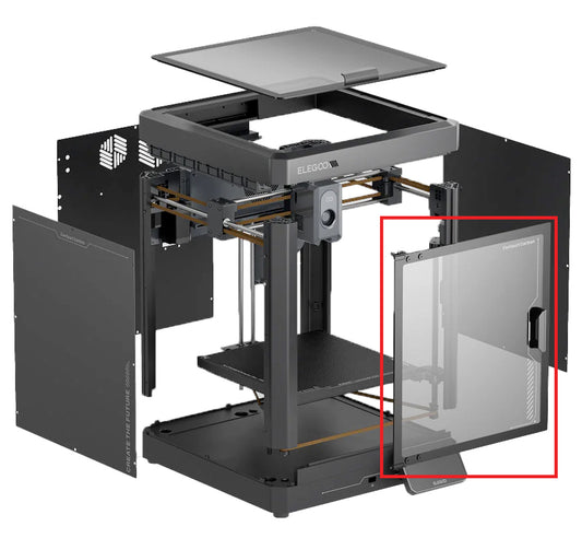 Elegoo Centauri Carbon Front Glass Cover Assembly