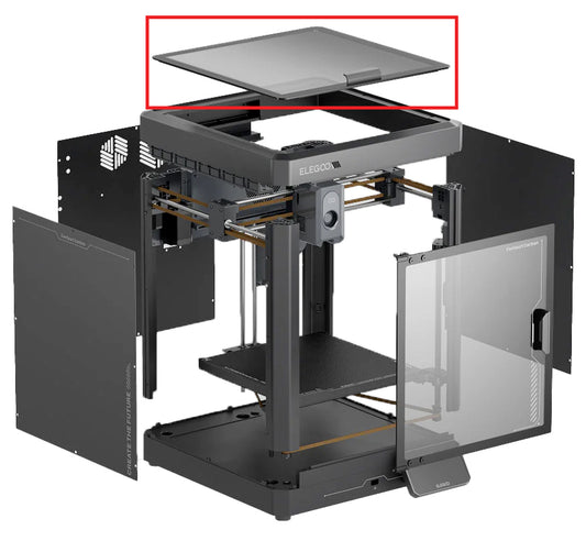 Elegoo Centauri Carbon Upper Glass Cover Assembly