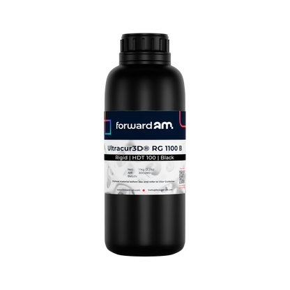 Forward AM Ultracur3D Rigid UV Resin RG 1100 - 1 kg - Black