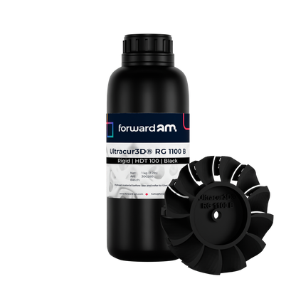 Forward AM Ultracur3D Rigid UV Resin RG 1100 - 1 kg - Black