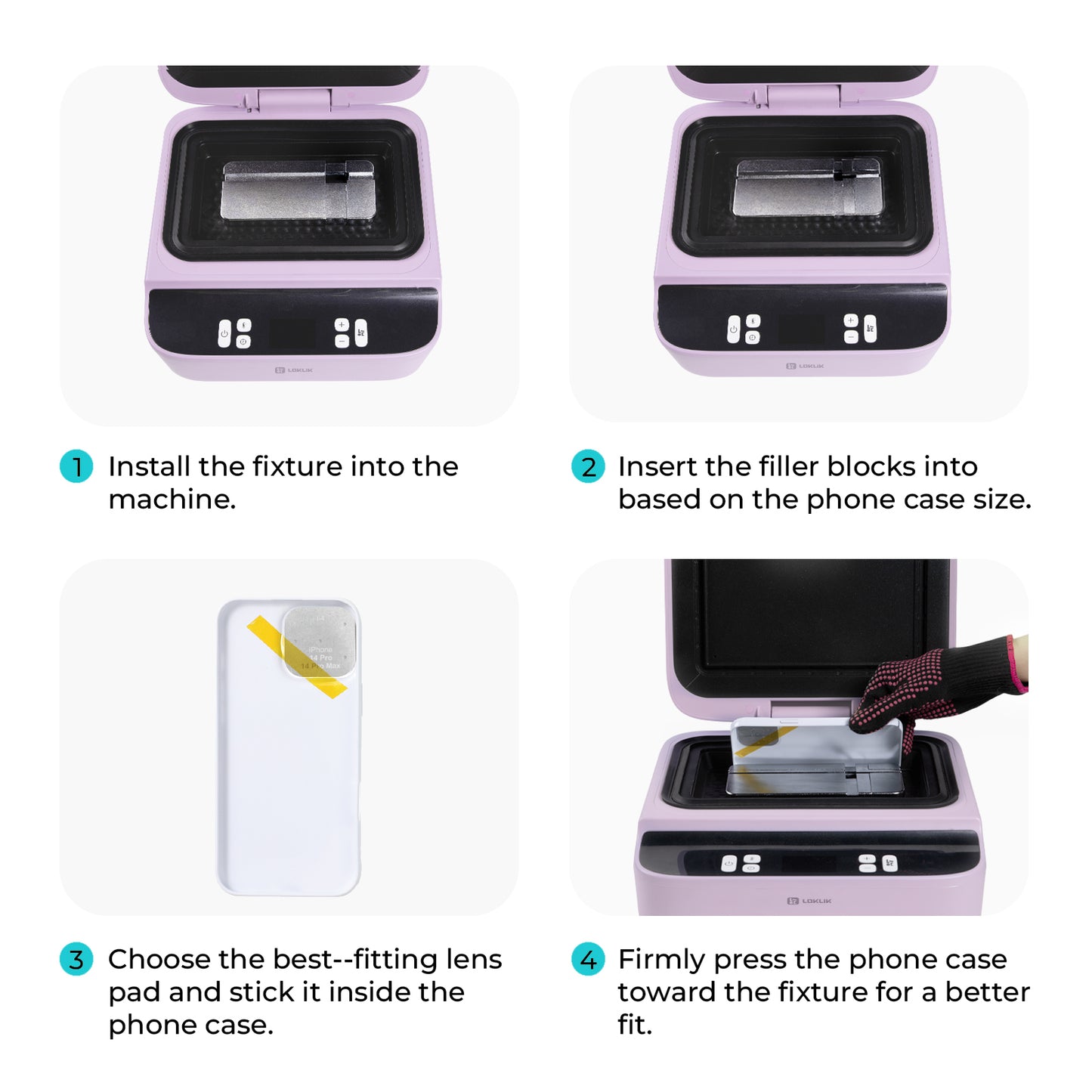LOKLiK Apple Phone Case Fixture Set